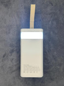 30000mAH Portable High-Capacity Power Bank with Digital Display, LED Light & Multi-Port Fast Charging