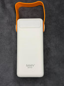 30,000mAh Fast Charging Power Bank with Built-in Cables, LED Display & Emergency Flashlight