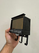 Metal Infinity Garage Key Holder | Motion-Sensed LED Light Tunnel