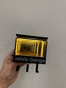 Metal Infinity Garage Key Holder | Motion-Sensed LED Light Tunnel
