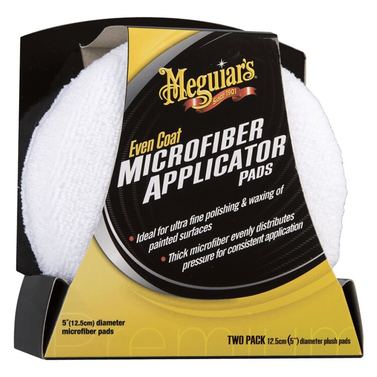 Meguiar's Even Coat Microfiber Applicator Pads (Pack of 2)
