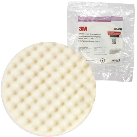 3M Perfect-It Car Foam Compounding Pad, White Doted 9”